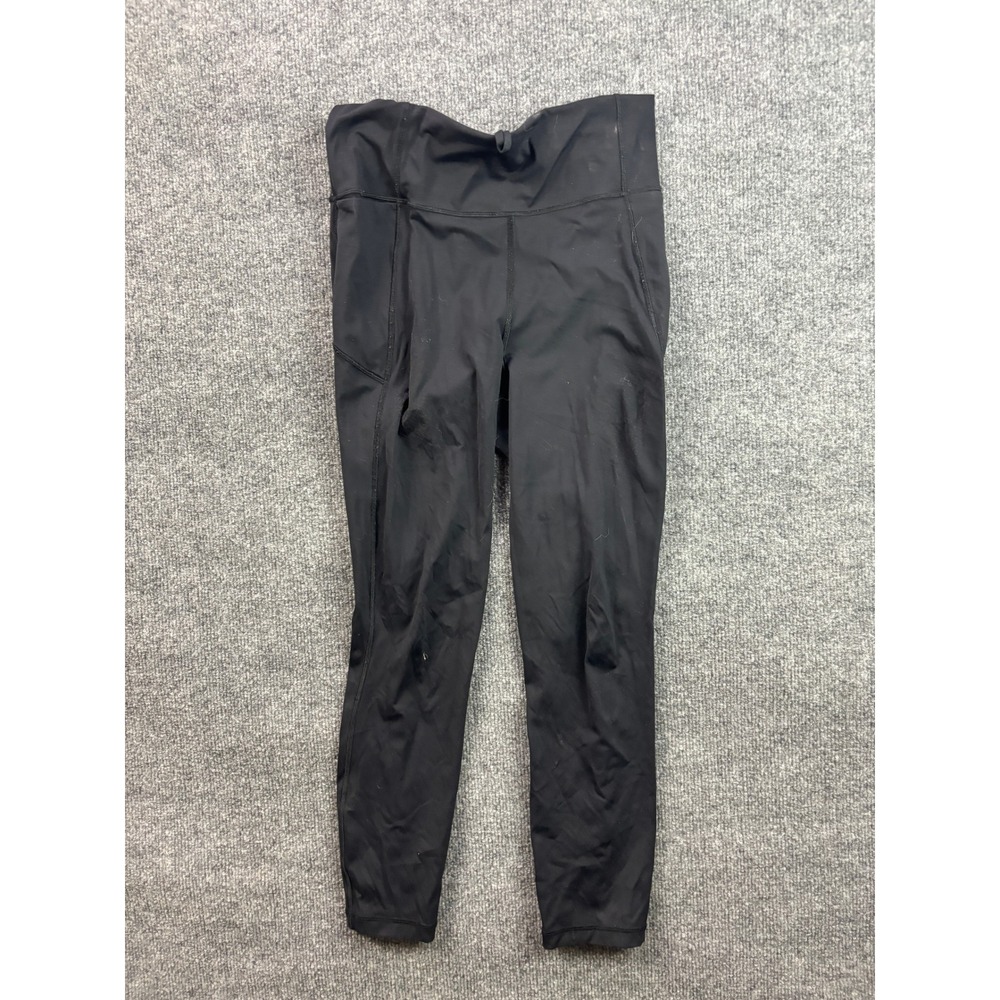 Lululemon Leggings Womens 6 Black High Rise‎ Athletic Pockets 25 Inch Inseam